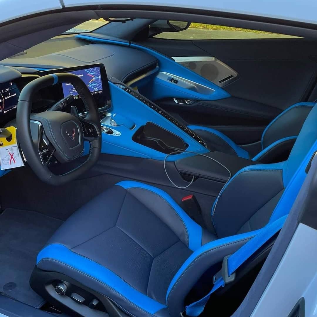 the interior of a car